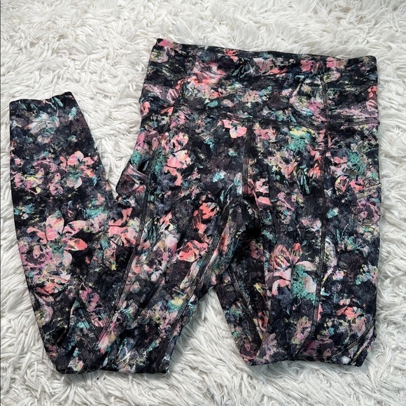 lululemon athletica Pants - Lululemon Fast & Free 7/8 Tight II *Nulux 25" Dappled Daze Multi